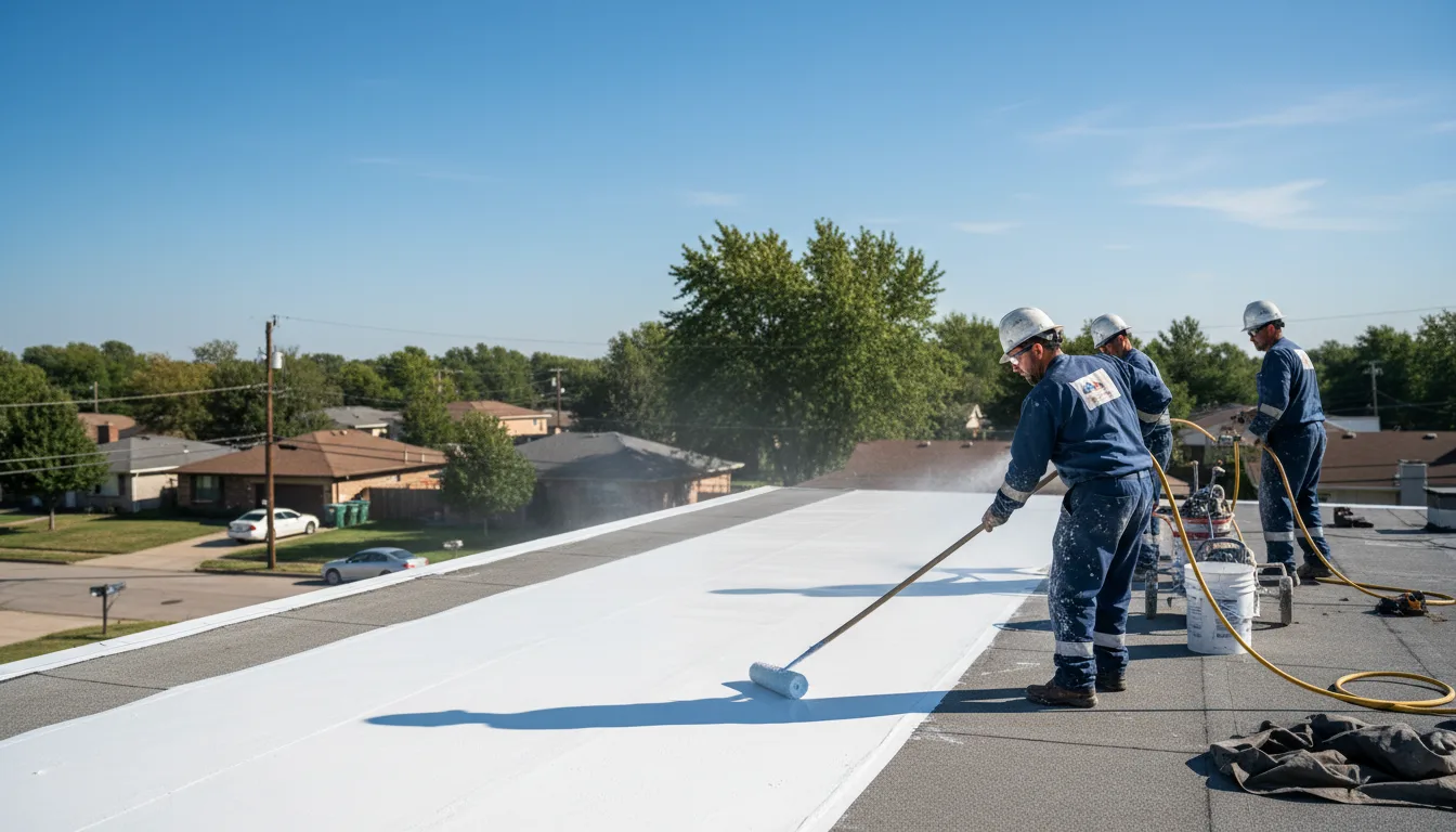 Commercial roof coating in Damar, KS near me